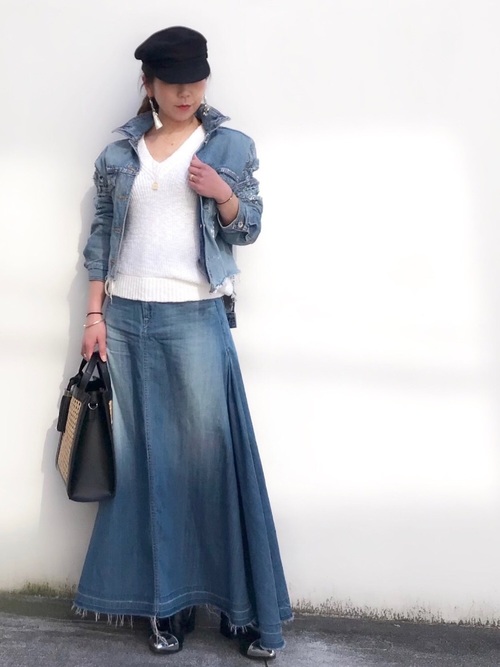 Today’s Outfit デニムオンデニム 春 シンプル 大人カジュアル コーデ 2019.3.25